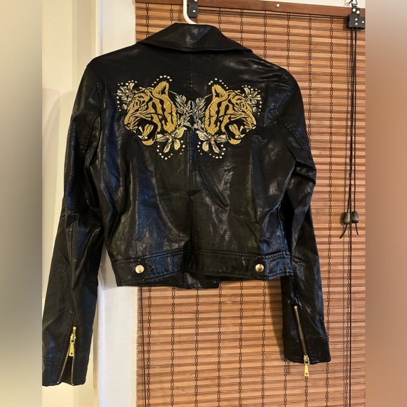 GUESS RISING TIGER MOTO JACKET - Picture 1 of 7